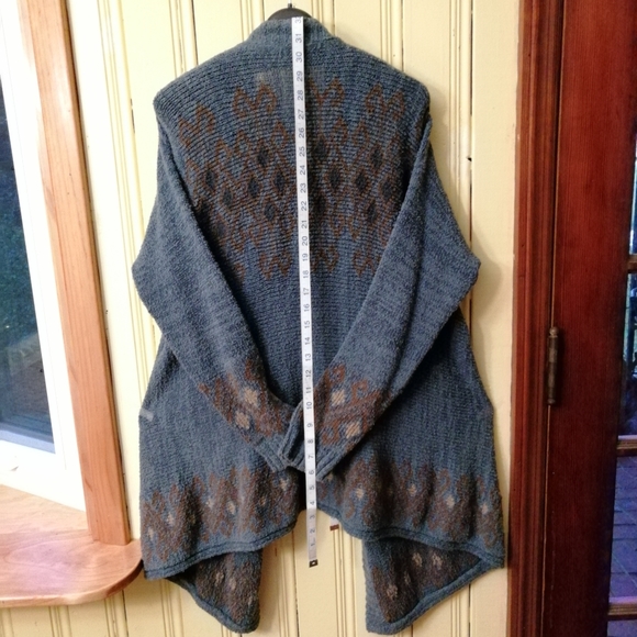 Vintage Pima Cotton Cardigan Sweater Duster, OS - Picture 4 of 7